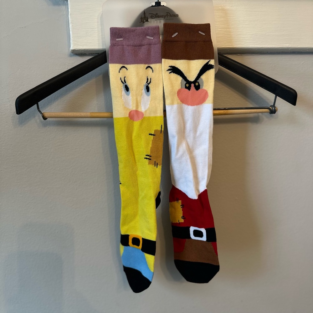 NWT Hard To Find Disney Grumpy and Dopey Socks